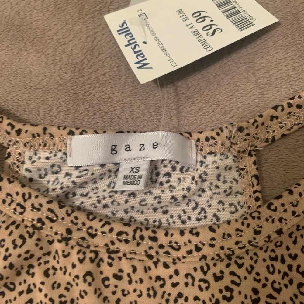 Cheetah print top